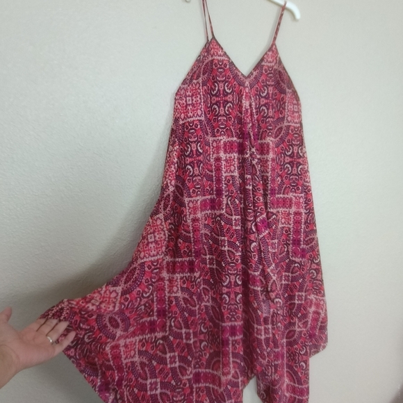 Cynthia‎ Rowley Multicolor Asymmetrical Cover Up Dress Women Sz 10 Casual Tunic - Picture 9 of 12